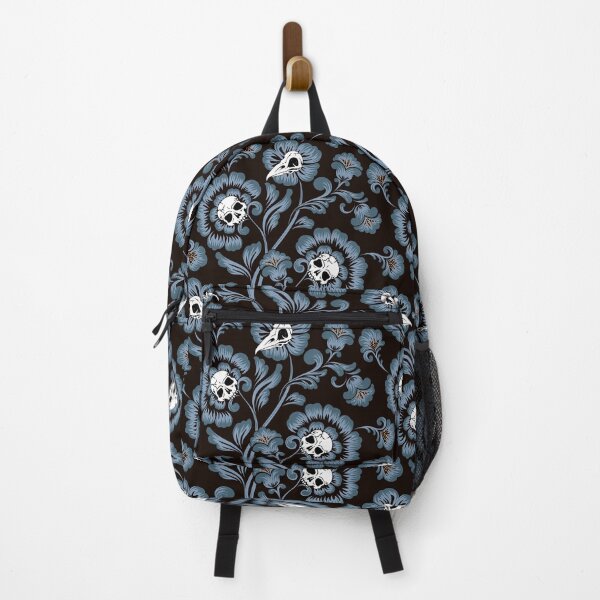 Item preview, Victorian gothic floral Skull flowers tropical pattern designed and sold by RedFinchDesigns.