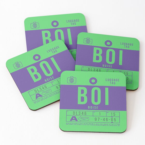 Item preview, Luggage Tag B - BOI Boise Idaho USA designed and sold by VoodooCircus.