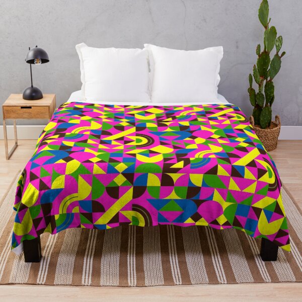 Item preview, geomattric colorful patterns conceptual Art - Abstract Neo Geo graphic design designed and sold by Design Repo.