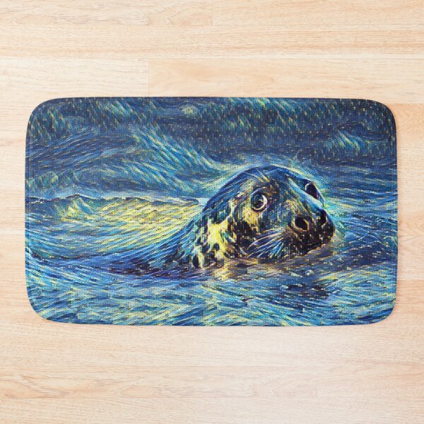 Item preview, Sneaky Seal In Shades Of Blue designed and sold by Fearless-Fox.