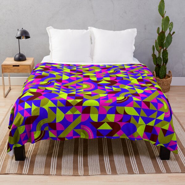 Item preview, geomattric colorful patterns conceptual Art - Abstract Neo Geo graphic design designed and sold by Design Repo.