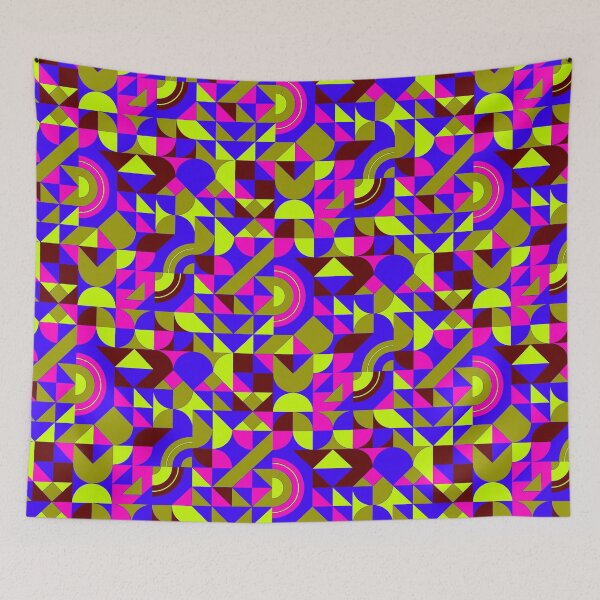 Item preview, geomattric colorful patterns conceptual Art - Abstract Neo Geo graphic design designed and sold by Design Repo.