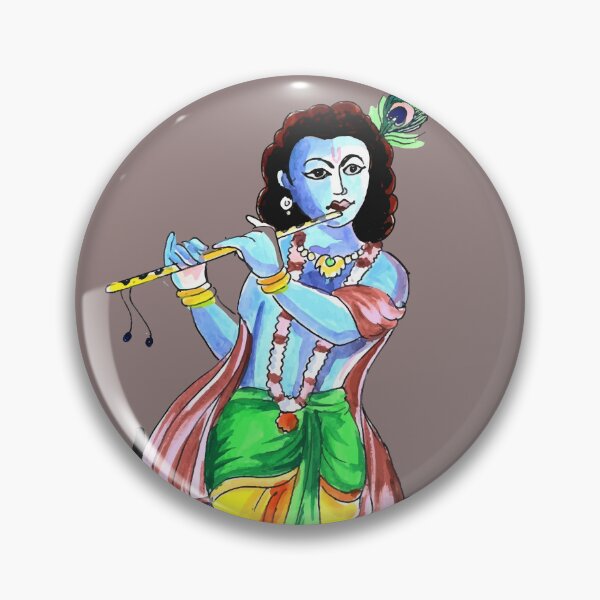 Artikelvorschau, Lord Krishna with Flute Cow Hare Krishna Hare Krishna entworfen und verkauft von tanabe.