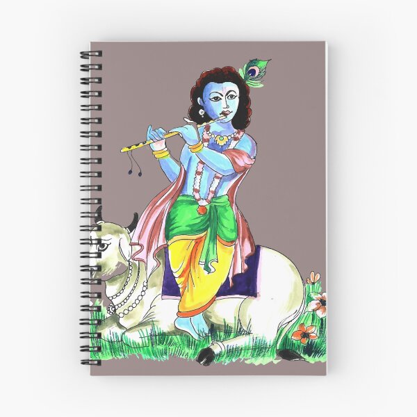 Artikelvorschau, Lord Krishna with Flute Cow Hare Krishna Hare Krishna entworfen und verkauft von tanabe.
