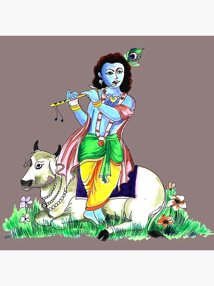 Daily Art #76 LadduGopal Krishna Colouring Page Illustration Drawing  Painting by Neha Gupta | Saatchi Art