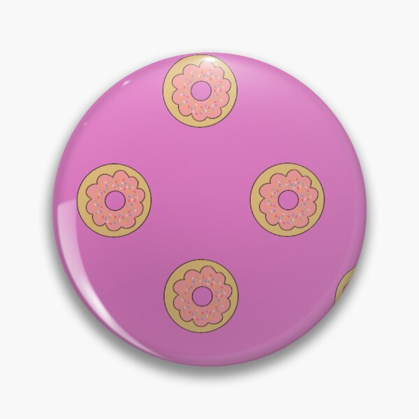 Item preview, Doughnut pattern on pink background designed and sold by KaisPrints.