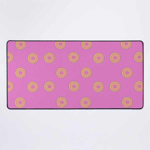 Item preview, Doughnut pattern on pink background designed and sold by KaisPrints.