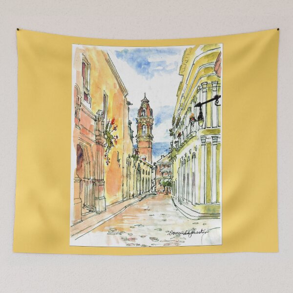 Item preview, Beautiful Havana Cuba Alley Behind San Cristobal Cathedral  designed and sold by DonSylvester.