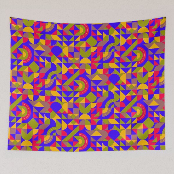 Item preview, geomattric colorful patterns conceptual Art - Abstract Neo Geo graphic design designed and sold by Design Repo.
