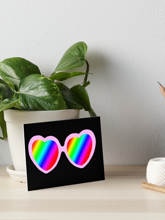 Rainbow best sale heart glasses