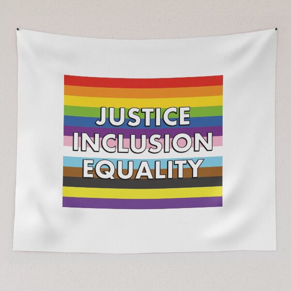 Item preview, Justice Inclusion Equality - Pride Month designed and sold by Inspirationmotivation.