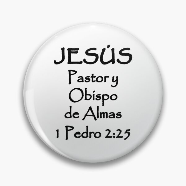 Item preview, 1 Peter 2:25 Jesus Shepherd and Bishop of Souls Spanish Bible Verse designed and sold by NombresDeJesus.