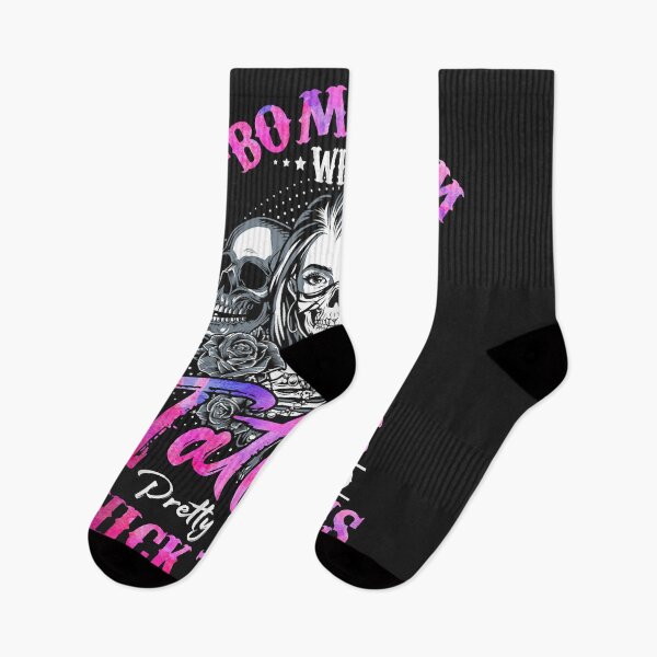 Item preview, F-Bomb Mom With Tattoos Pretty Eyes And Thick Thighs Skull Tank Top designed and sold by Corelli87.