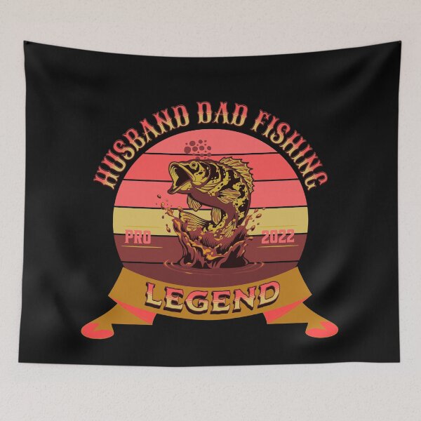 Item preview,  HUSBAND DAD FISHING LEGEND  VINTAGE SUNSET designed and sold by Affyboss6.