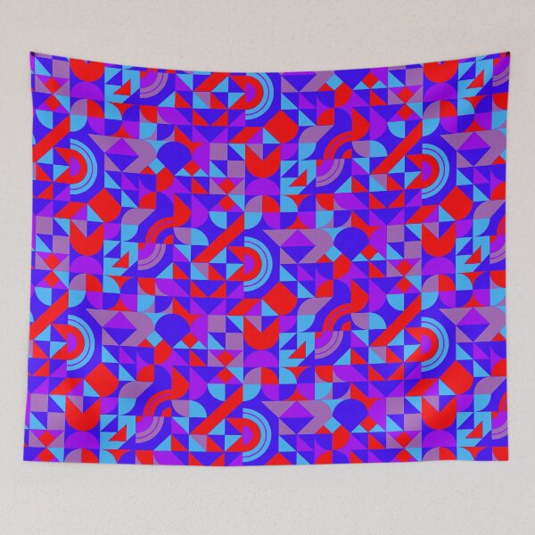 Item preview, geomattric colorful patterns conceptual Art - Abstract Neo Geo graphic design designed and sold by Design Repo.
