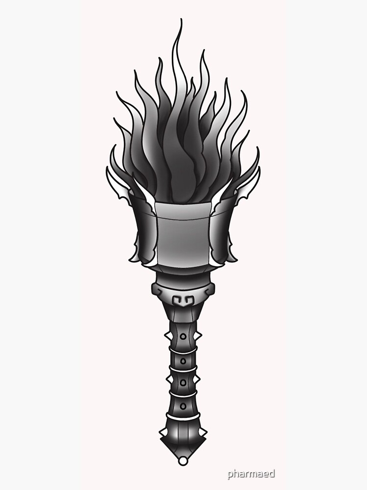 " Darkest Dungeon Torch , torch tattoo" Poster for Sale by pharmaed