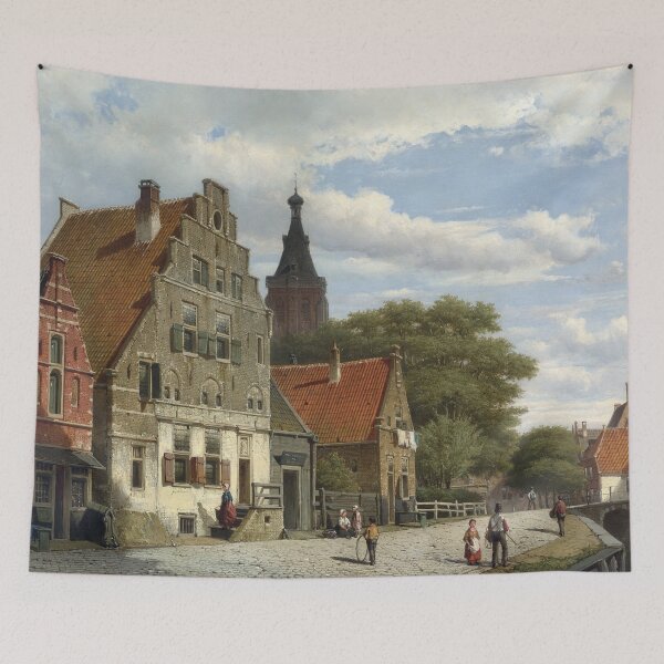 Item preview, Willem Koekkoek - Children and Travellers along the Canal (1868) designed and sold by billythekidtees.