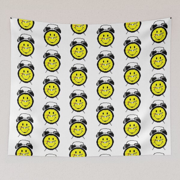 Item preview, cryptopunk cheerful yellow alarm clock, NFT art designed and sold by vilma3000.