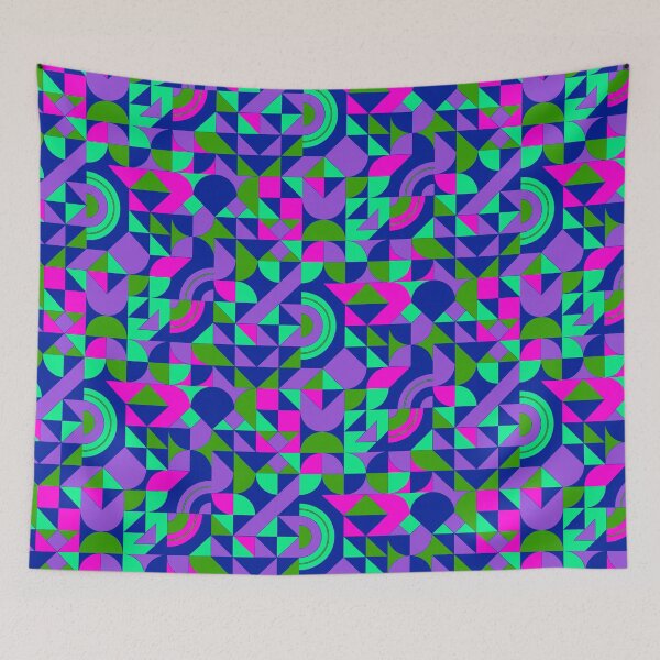Item preview, geomattric colorful patterns conceptual Art - Abstract Neo Geo graphic design designed and sold by Design Repo.