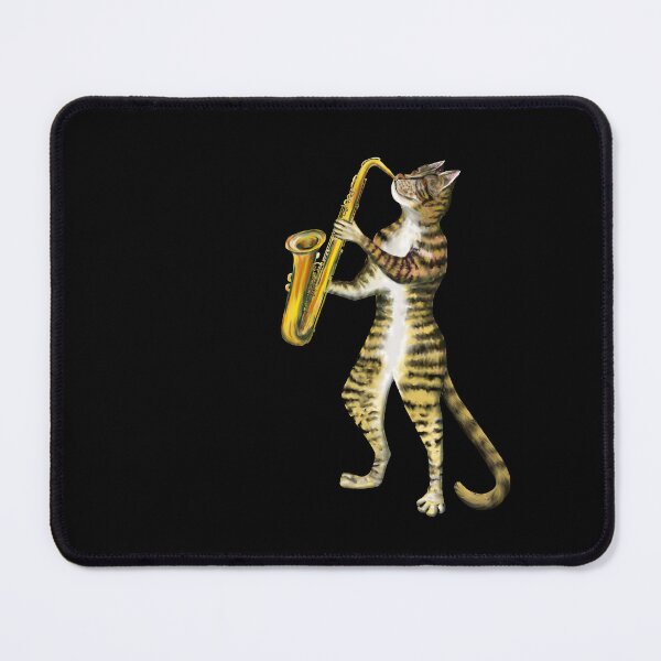 Item preview, SAXOPHONE CAT, STRIPEY CAT PLAYING THE SAX designed and sold by Danicus666.