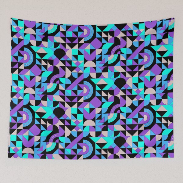 Item preview, geomattric colorful patterns conceptual Art - Abstract Neo Geo graphic design designed and sold by Design Repo.