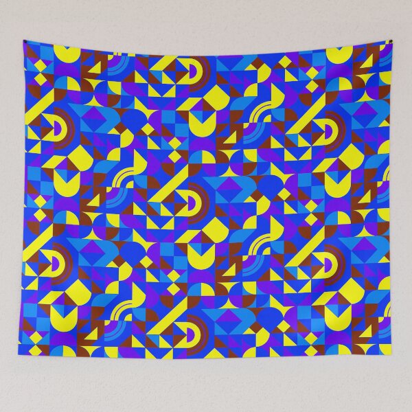 Item preview, geomattric colorful patterns conceptual Art - Abstract Neo Geo graphic design designed and sold by Design Repo.
