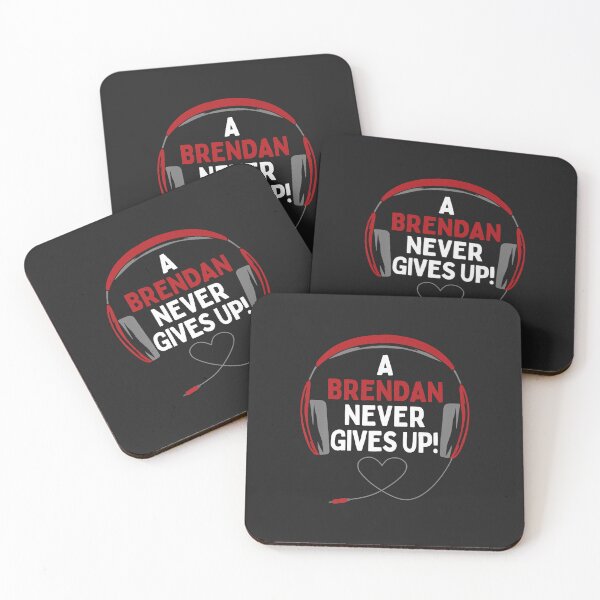 Item preview, Gaming Quote A Brendan Never Gives Up Headset Personalized Premium designed and sold by Corelli87.