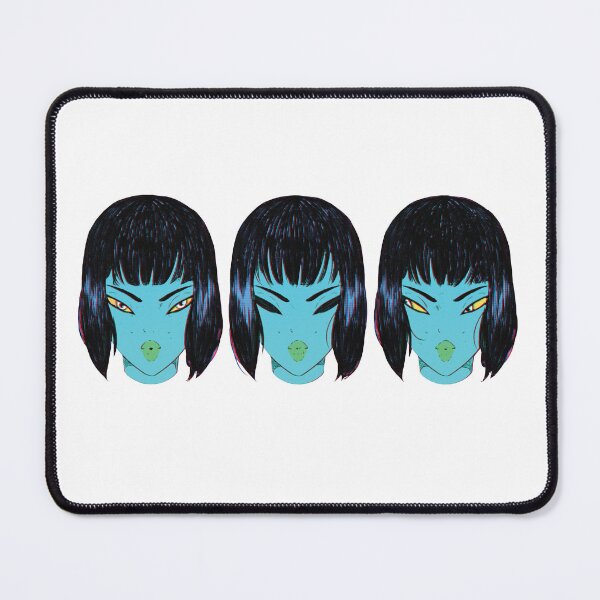 Item preview, RETRO THREE BLUE HEADS designed and sold by PourElla.