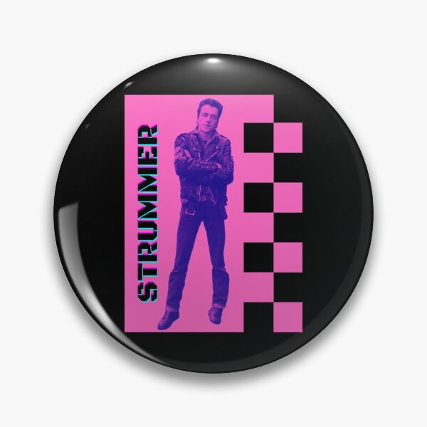 Item preview, Pink Joe Strummer Of The Clash By Electric Kitty Sticker designed and sold by colonjohan.