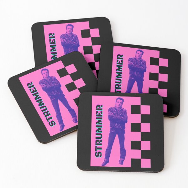 Item preview, Pink Joe Strummer Of The Clash By Electric Kitty Sticker designed and sold by colonjohan.