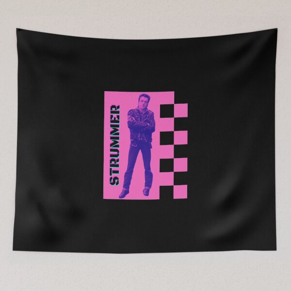 Item preview, Pink Joe Strummer Of The Clash By Electric Kitty Sticker designed and sold by colonjohan.