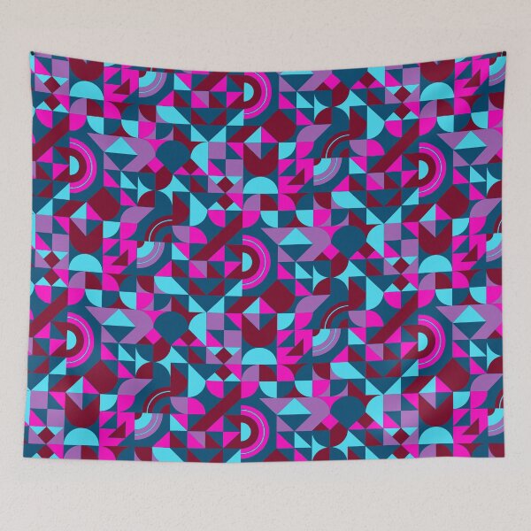 Item preview, geomattric colorful patterns conceptual Art - Abstract Neo Geo graphic design designed and sold by Design Repo.