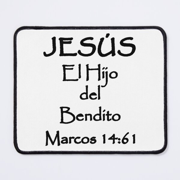Item preview, Mark 14:61 Jesus Son of the Blessed Spanish Bible Verse designed and sold by NombresDeJesus.