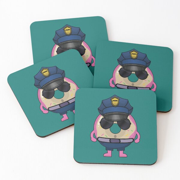 Item preview, Donut police officer with cop hat and sunglasses designed and sold by Donutlovers.