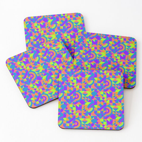 Item preview,  geomattric colorful patterns conceptual Art - Abstract Neo Geo graphic design designed and sold by Design Repo.