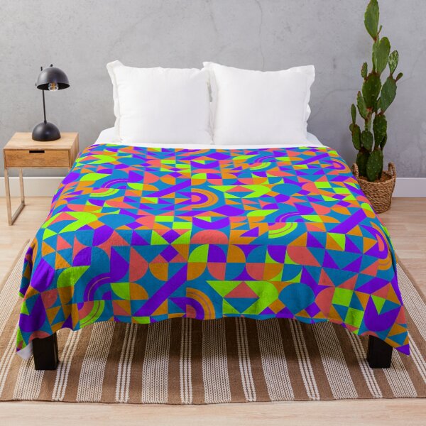 Item preview, geomattric colorful patterns conceptual Art - Abstract Neo Geo graphic design designed and sold by Design Repo.