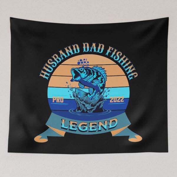 Item preview, HUSBAND DAD FISHING LEGEND  VINTAGE SUNSET designed and sold by Affyboss6.