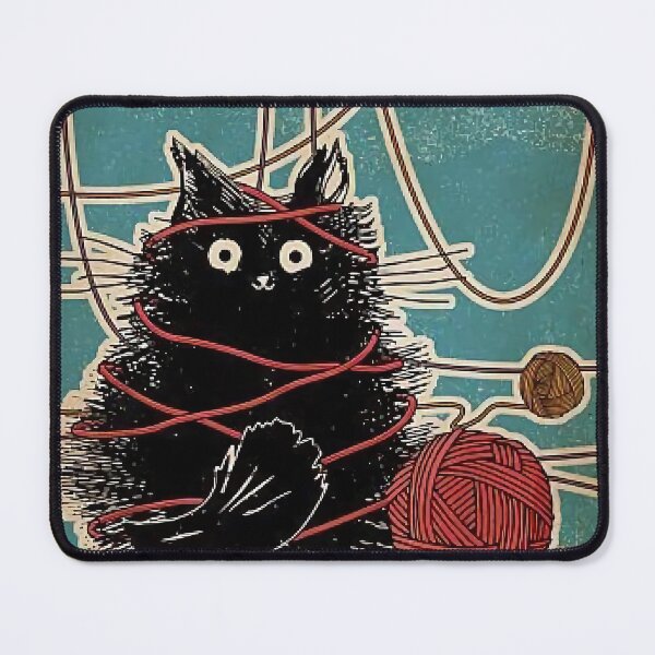 Item preview, Easily Distracted By Cats and Yarn designed and sold by mothis-shop.