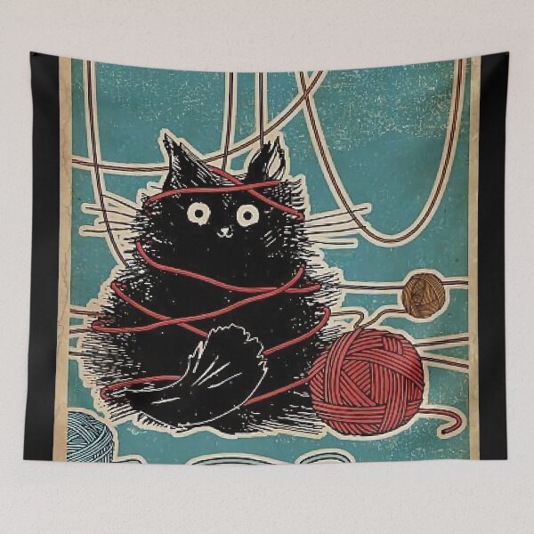 Item preview, Easily Distracted By Cats and Yarn designed and sold by mothis-shop.