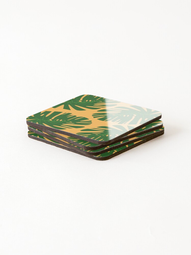 Thumbnail 4 of 5, Coasters (Set of 4), leaf pattern designed and sold by Meriolije.