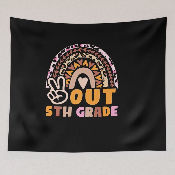 Item preview, KIDS 5TH GRADE GRADUATION 2022 PEACE OUT 5TH GRADE RAINBOW designed and sold by sobriowslen.