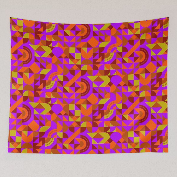 Item preview, geomattric colorful patterns conceptual Art - Abstract Neo Geo graphic design designed and sold by Design Repo.