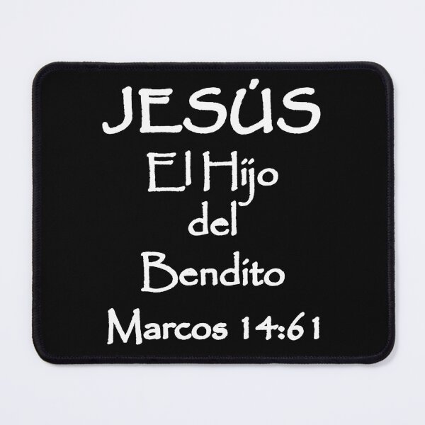 Item preview, Mark 14:61 Jesus Son of the Blessed Spanish Bible Verse designed and sold by NombresDeJesus.