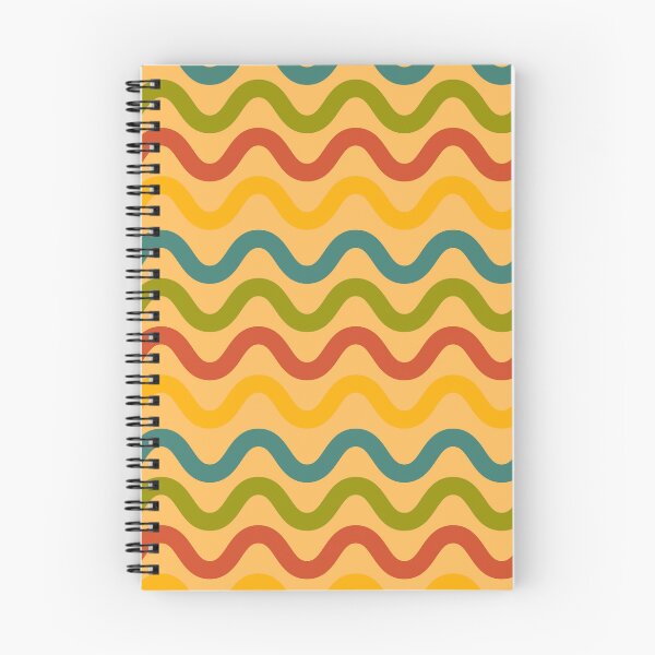 Item preview, retro pattern of waves designed and sold by Meriolije.