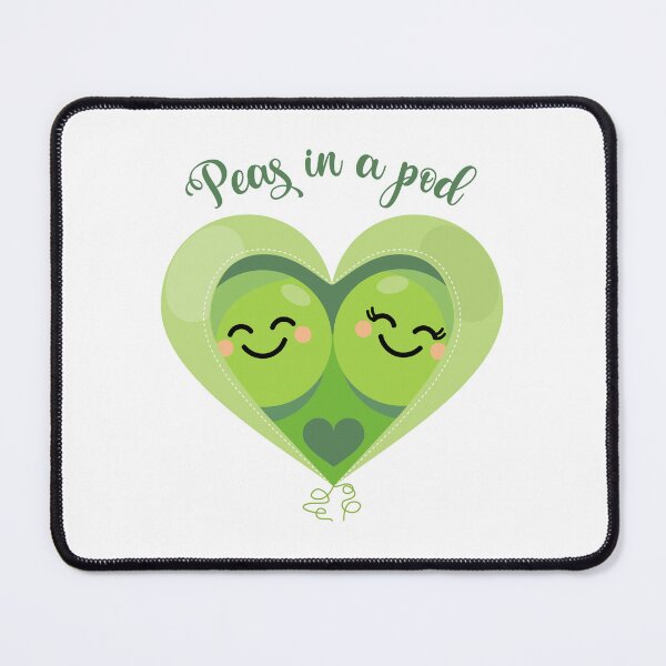 Item preview, Peas in a Pod (Heart) White designed and sold by VicEllisArt.