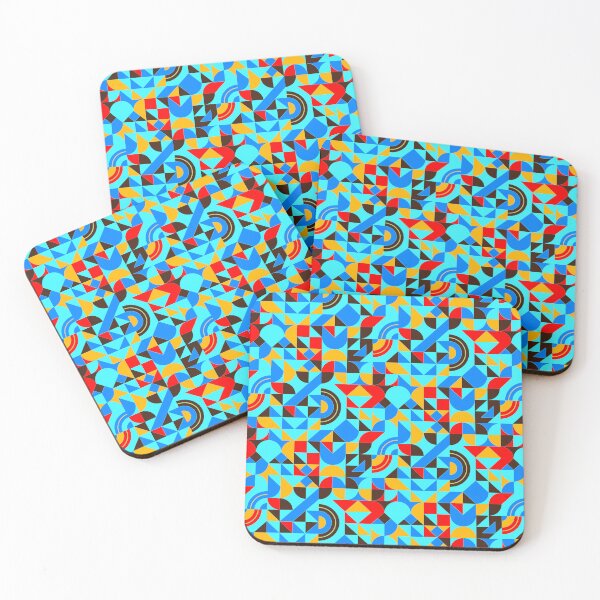 Item preview, geomattric colorful patterns conceptual Art - Abstract Neo Geo graphic design designed and sold by Design Repo.
