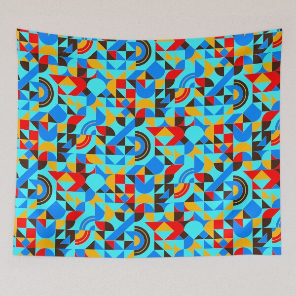 Item preview, geomattric colorful patterns conceptual Art - Abstract Neo Geo graphic design designed and sold by Design Repo.