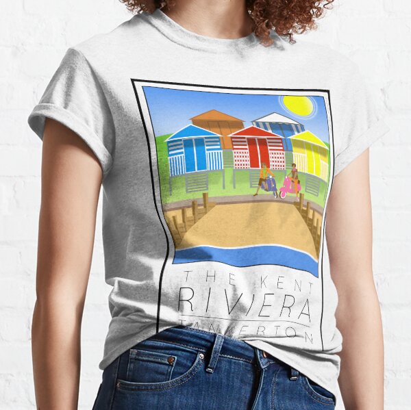 2017 Poster Kent Riviera Tankerton Classic T-Shirt