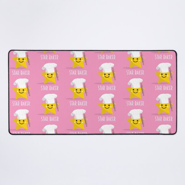 Item preview, Cute Star Baker with Rolling Pin - Pink designed and sold by VicEllisArt.