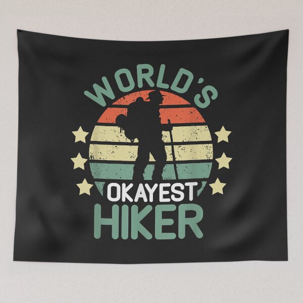 Artikelvorschau, hiking shirts World's Okayest Hiker hiking for women men entworfen und verkauft von Corelli87.